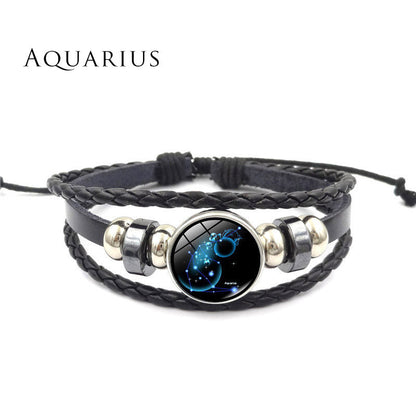 Mythstone 12 Constellations of the Zodiac Moon Protection Bracelet