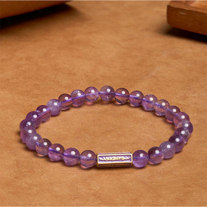 Mythstone Natural Amethyst Inner Peace And Healing Bracelet