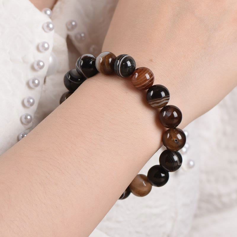 Mythstone Tibetan Sardonyx Happiness Positive Bracelet