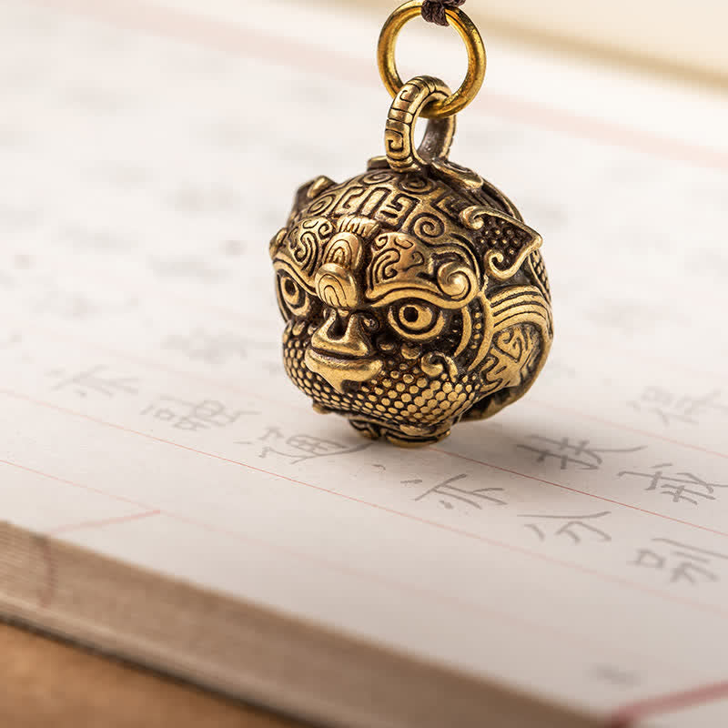 Mythstone PiXiu Wealth Copper Key Chain