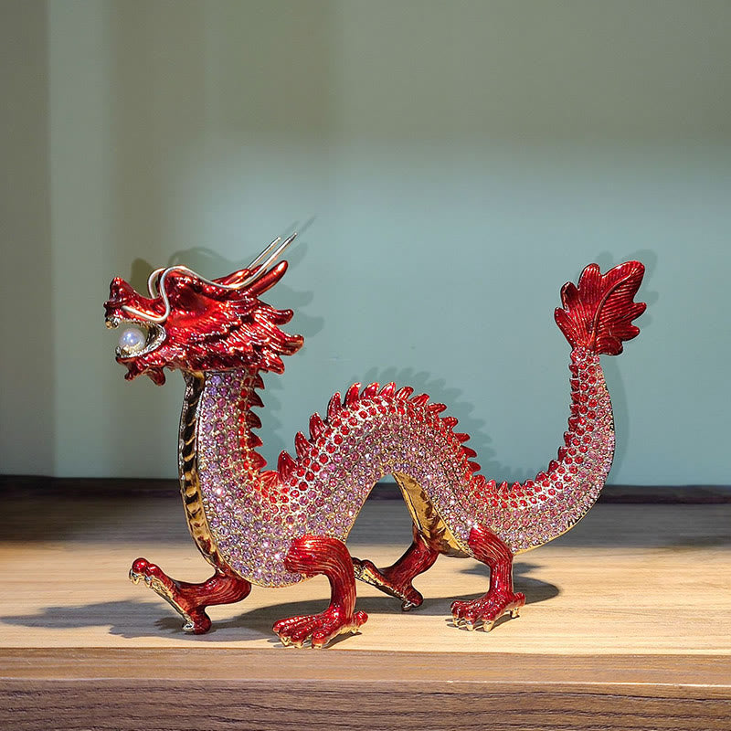 Mythstone Handmade Feng Shui Dragon Luck Success Home Decoration