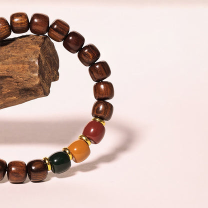 Mythstone Ebony Wood Rosewood Peace Balance Bracelet