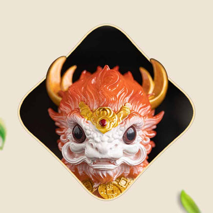 Mythstone Color Changing Small Kirin Resin Tea Pet Home Figurine Decoration