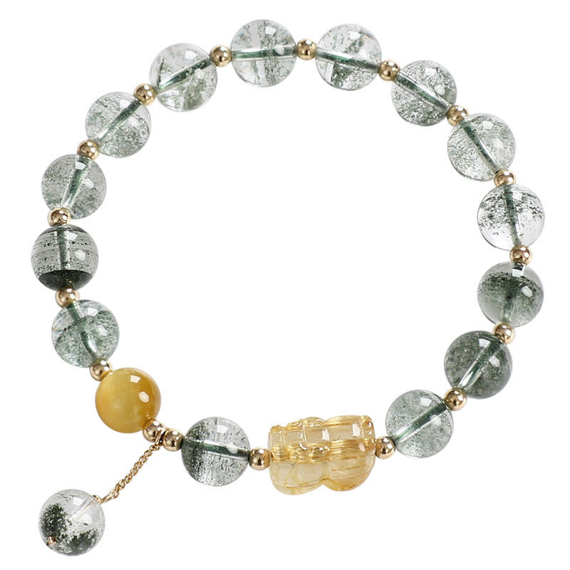 Mythstone Green Phantom Citrine PiXiu Confidence Bracelet