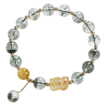 Mythstone Green Phantom Citrine PiXiu Confidence Bracelet