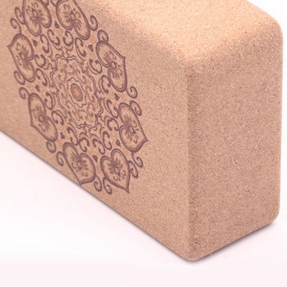 Mythstone Tibetan Mandala Mindful Yoga Cork Block