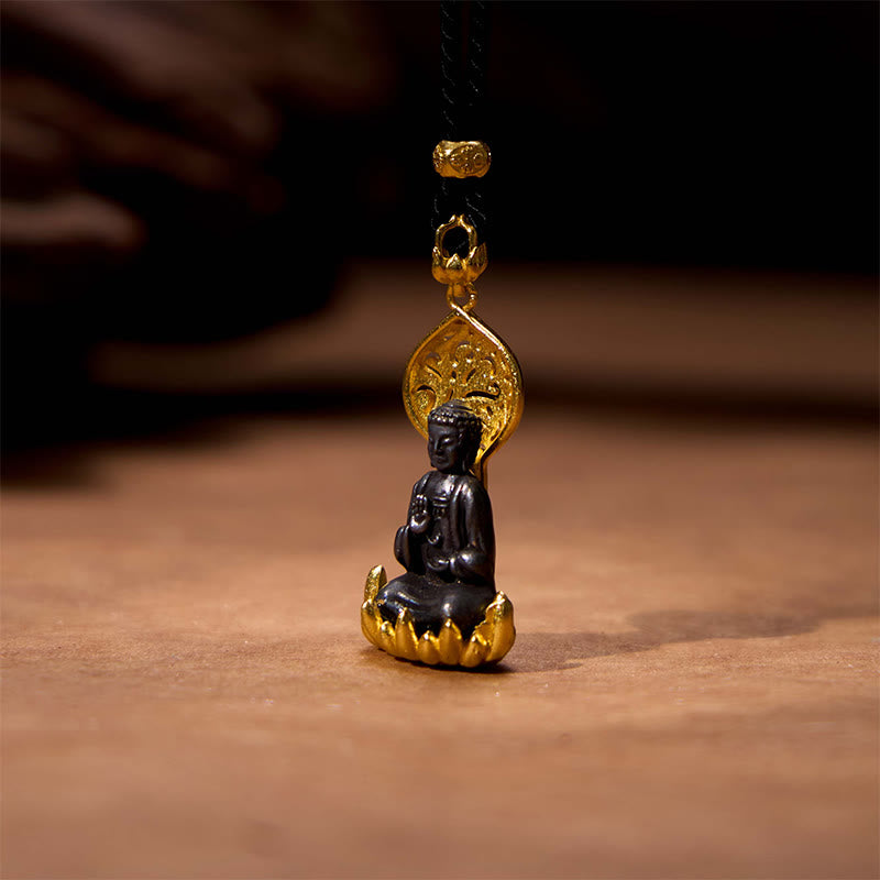 Colgante de collar de serenidad de Avalokitesvara, Buda, Kwan Yin, aleación tibetana, Mythstone 