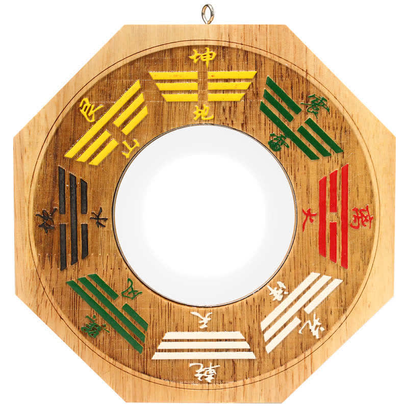 Mythstone Feng Shui Bagua Map Peach Wood Balance Energy Map Mirror