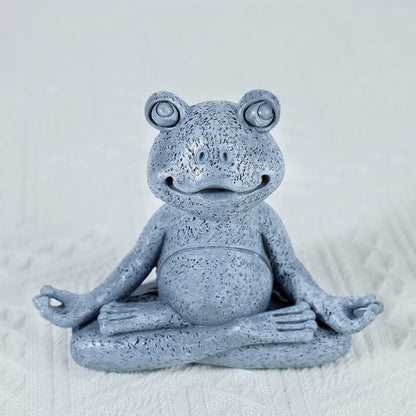 Mythstone Meditating Zen Dog Cat Frog Decoration