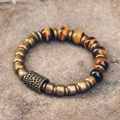 Mythstone Tiger Eye Stone Copper Protection Bracelet