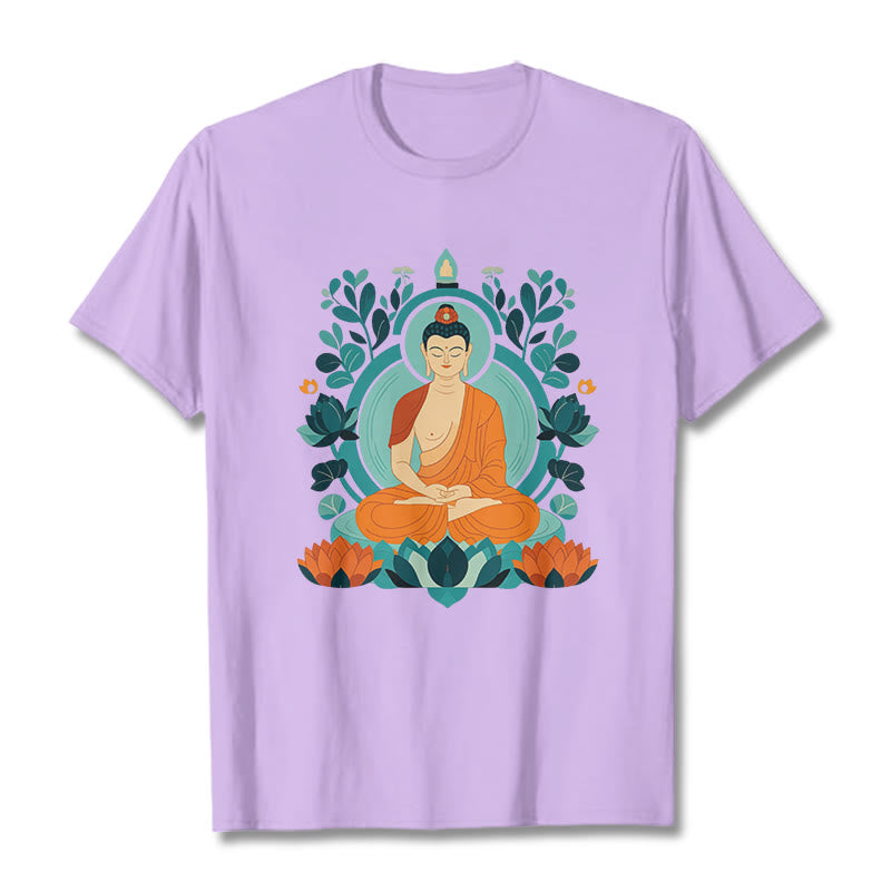 Mythstone Lotus Buddha Meditation Tee T-shirt