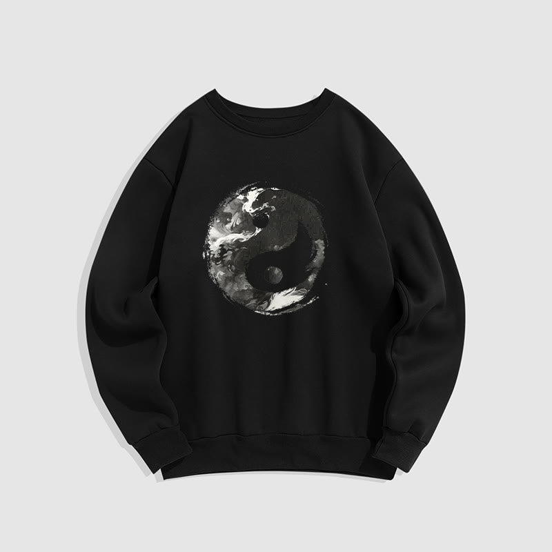 Mythstone Yin Yang Fleece Lined Polyester Sweatshirt