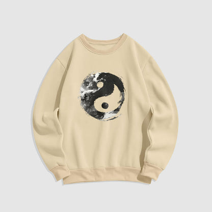 Mythstone Yin Yang Fleece Lined Polyester Sweatshirt