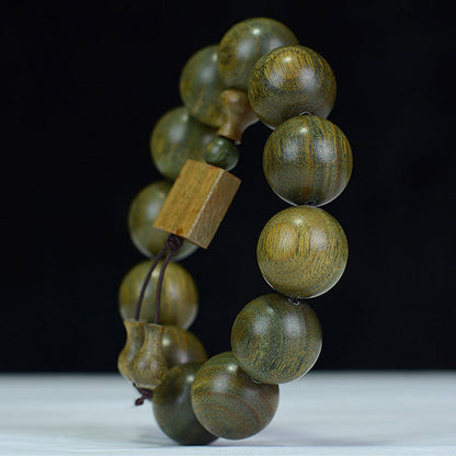 Mythstone Tibetan Green Sandalwood Cure Bracelet