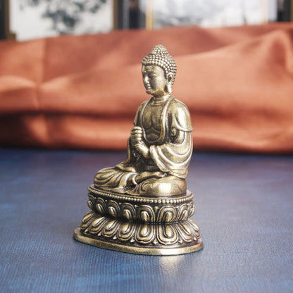 Mythstone Tathagata Buddha Serenity Copper Statue Decoration