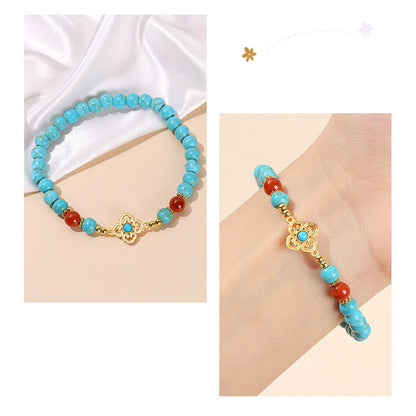 Mythstone Turquoise Bead Protection Balance Bracelet