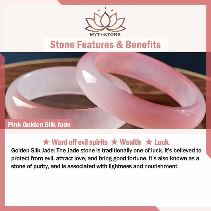 Mythstone Attracting Love and Protection Pink Bracelet Bangle Bundle