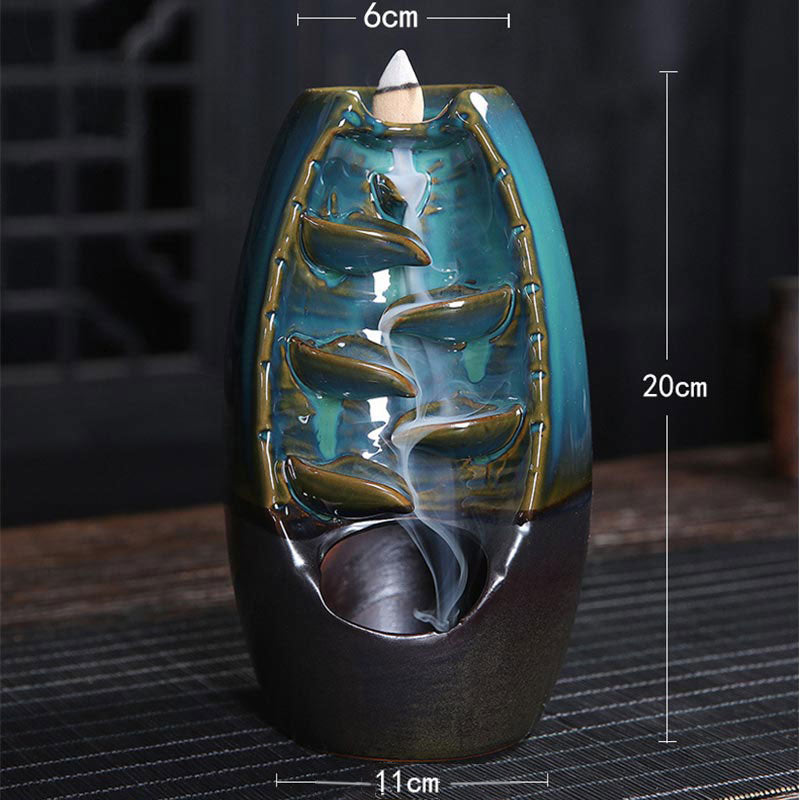 Quemador de incienso tibetano con protección de dragón Mythstone