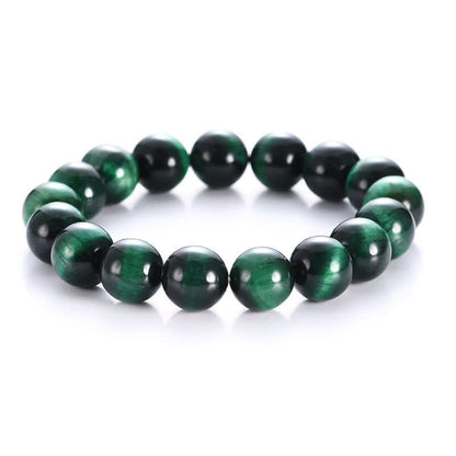 Mythstone Natural Green Tiger Eye Strength Bracelet