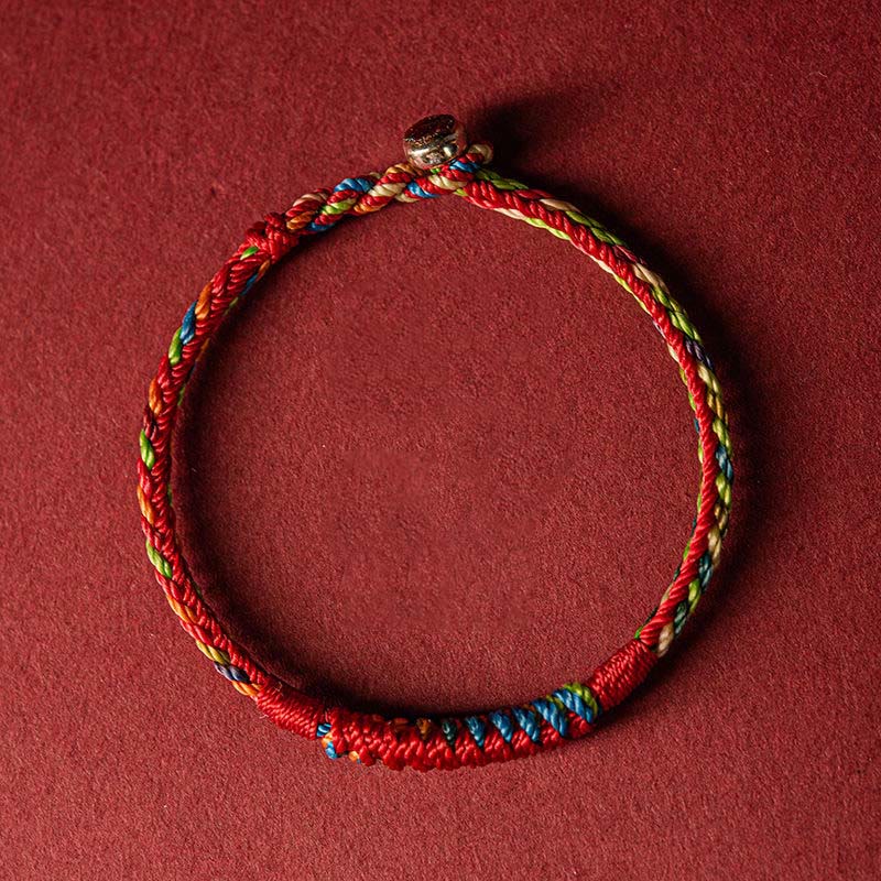 Mythstone Handmade Five Color Thread Protection Bracelet