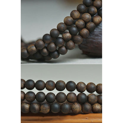 Mythstone 7mm 108 Mala Beads Nha Trang Qinan Agarwood Peace Strength Bracelet