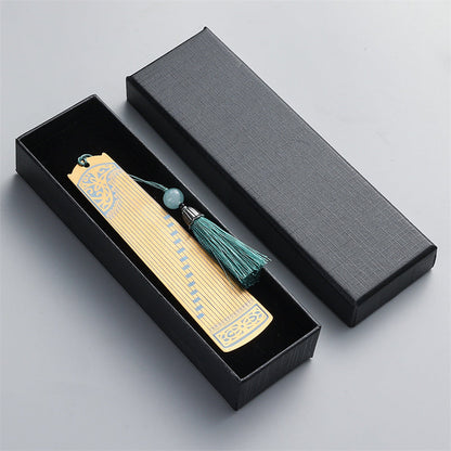 Mythstone Classical Musical Instruments Pipa Guzheng Guqin Ruan Metal Bookmarks Tassel With Gift Box