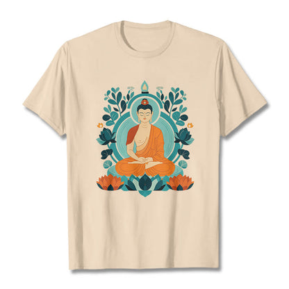 Mythstone Lotus Buddha Meditation Tee T-shirt