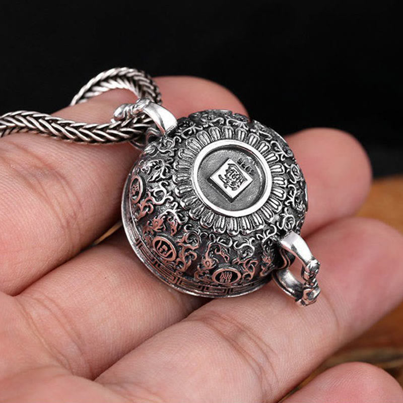 Mythstone Treasure Bowl Copper Coin Ingots Wealth Necklace Pendant