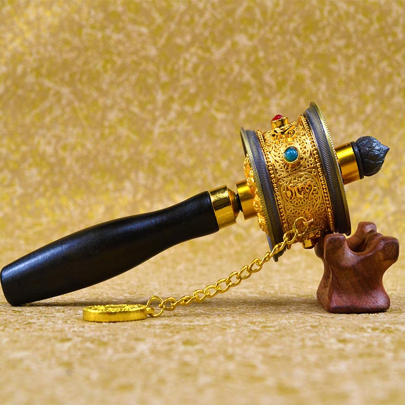 Mythstone Tibetan Lucky Prayer Wheel Decoration