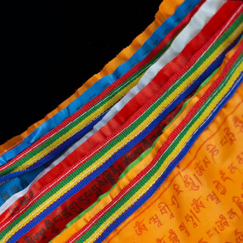 Mythstone Tibetan 5 Colors Windhorse Blessing Outdoor 20 Pcs Prayer Flag