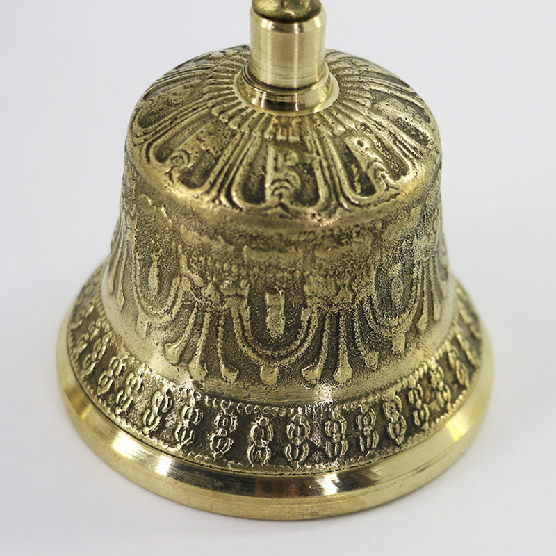 Mythstone Tibetan Meditation Bell and Vajra Dorje Copper Balance Handmade Decoration Set