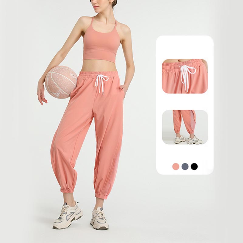 Pantalones deportivos de yoga y fitness holgados de cintura alta Mythstone con bolsillos 