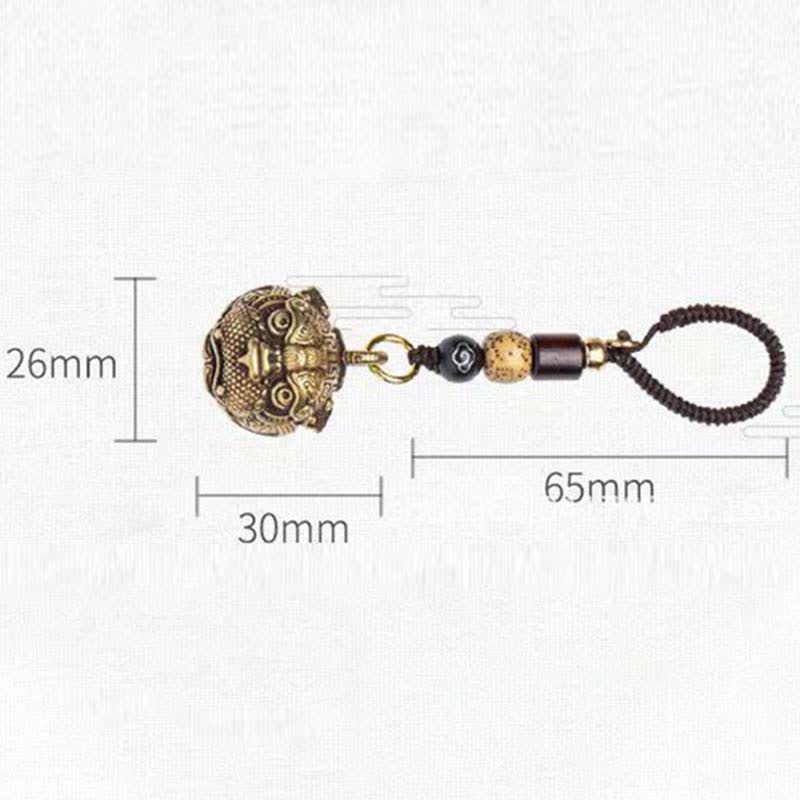 Mythstone PiXiu Wealth Copper Key Chain