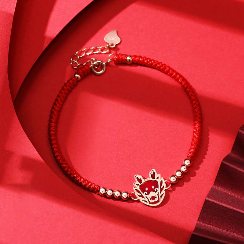 MythStone 12 Chinese Zodiac Lucky Red String Bracelet