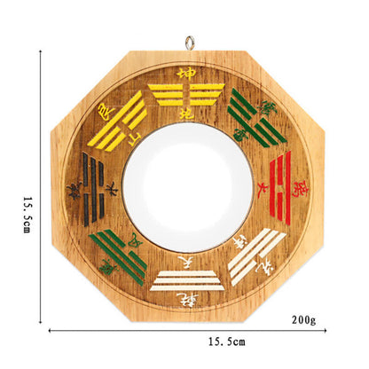 Mythstone Feng Shui Bagua Map Peach Wood Balance Energy Map Mirror