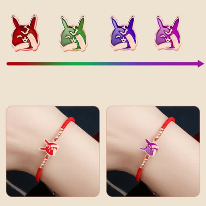 Mythstone 925 Sterling Silver Chinese Zodiac Luck Faith Discolor Red String Bracelet