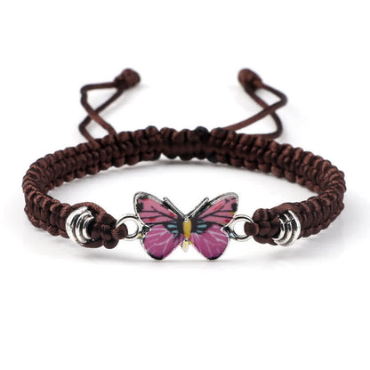 Pulsera con dije de mariposa y amor por la libertad de Mythstone