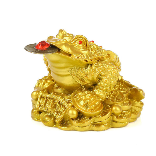 Mythstone FengShui Wealth Lucky Frog Decoration