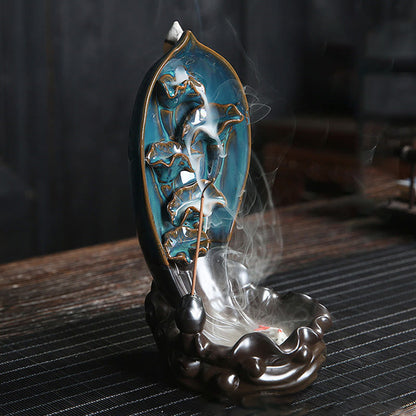 Mythstone Waterfall Incense Burner Backflow Incense Holder