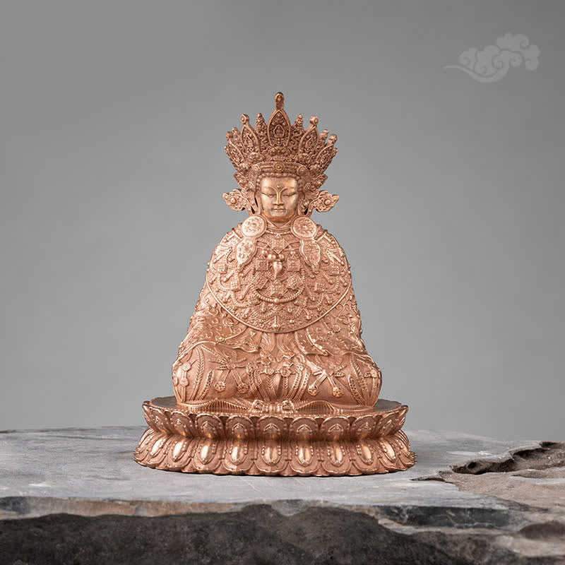 Mythstone Shakyamuni Figurine Compassion Handmade Copper Statue Decoration