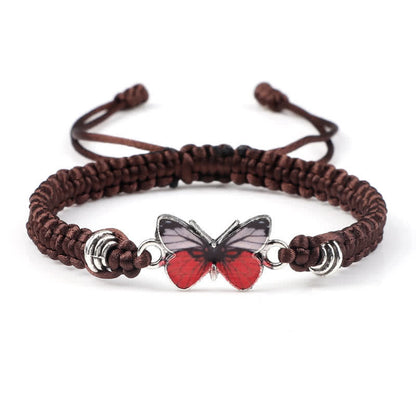 Pulsera con dije de mariposa y amor por la libertad de Mythstone