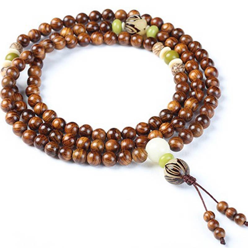 Mythstone Tibetan Rosewood Mala Protection Calm Bracelet