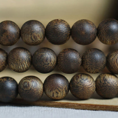 MythStone 108 Mala Beads Nha Trang Soil Buried Qinan Agarwood Balance Strength Bracelet