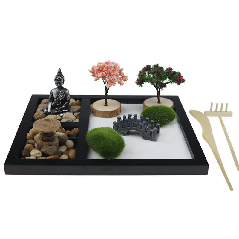 Mythstone Buddha Symbol Tree Landscape Meditation Calm Zen Garden Decoration