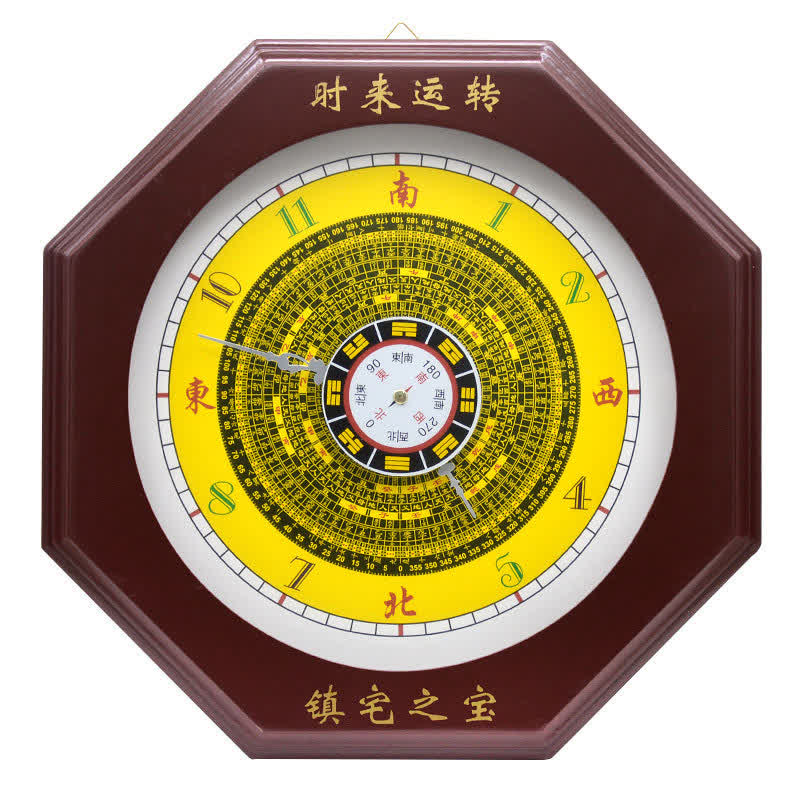 Mythstone Feng Shui Bagua Map Balance Energy Map Wall Clock