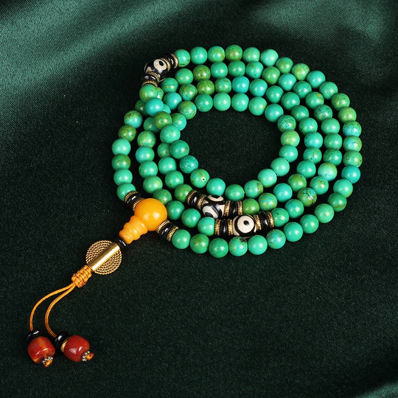 Mythstone Tibetan Turquoise Mala Balance Necklace Bracelet