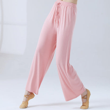 Mythstone Loose Modal Drawstring Wide Leg Pants For Yoga Dance