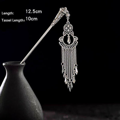 Mythstone Water Drop Lily of the Valley Flowers Tassels Confidence Hairpin