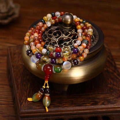 Pulsera Mala Curativa de 108 Cuarzos Mythstone