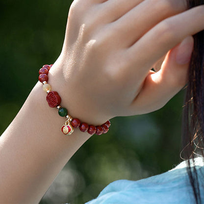 Mythstone Cinnabar Happiness Calm Bracelet